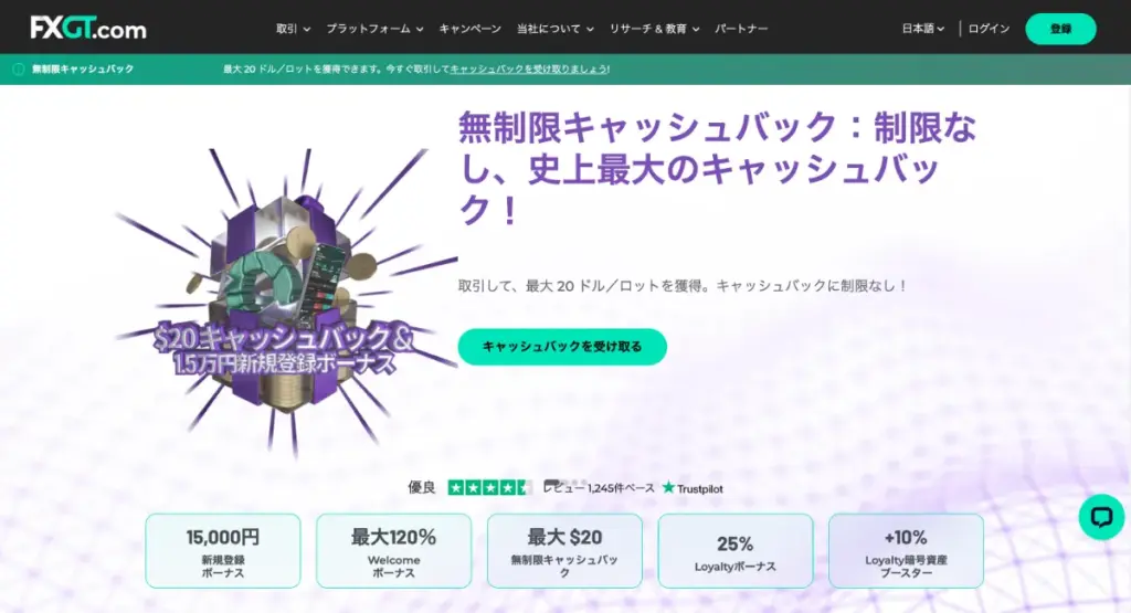 自動売買(EA)におすすめな海外FX業者ランキング5位はFXGT