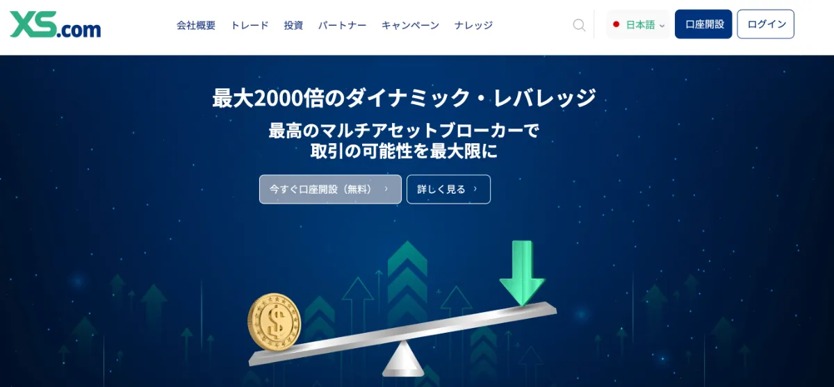 海外FXの口座開設ボーナスおすすめ比較ランキング8位はXS.com
