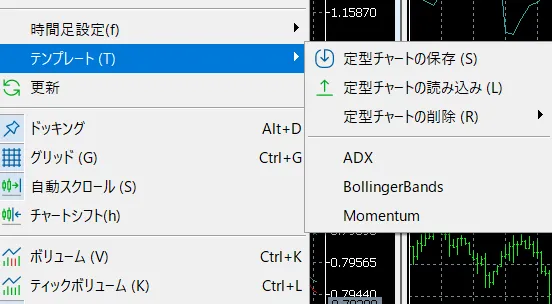 チャートの設定とカスタマイズ11