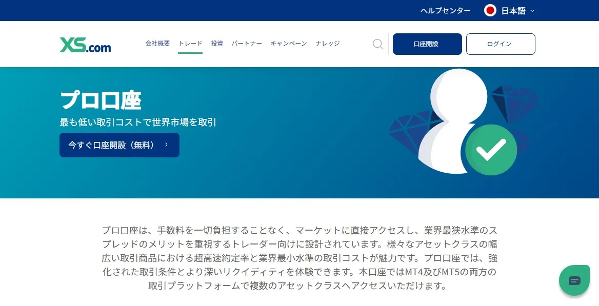 プロ口座の特徴