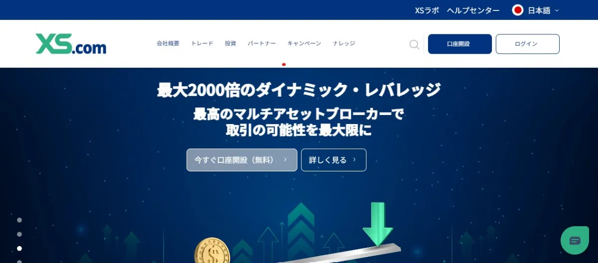 最大レバレッジが2000倍（CFDは500倍）