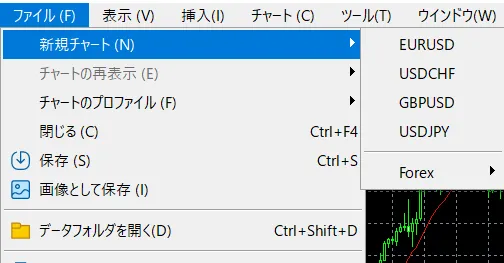 チャート・インジケーター設定1