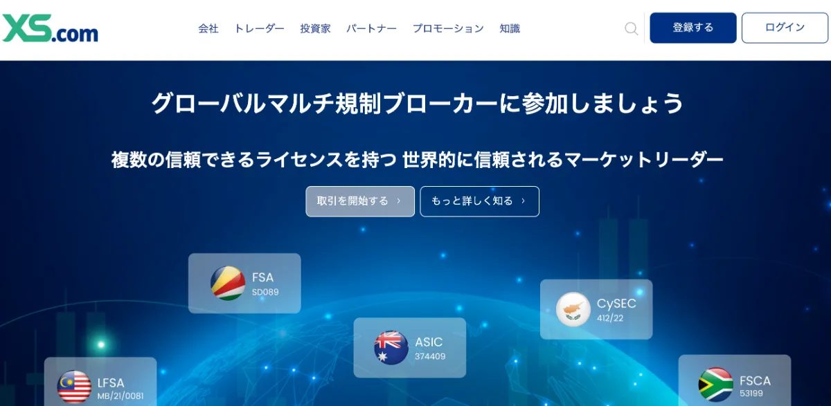 海外FXのスムーズな出金に期待できるXS.com