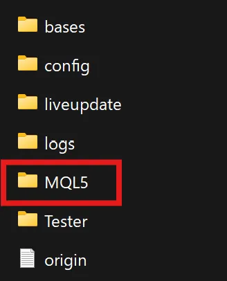XMの取引プラットフォームで「MQL5」を開く